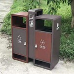 西安户外垃圾桶不锈钢分类垃圾桶公园小区景区分类果皮箱