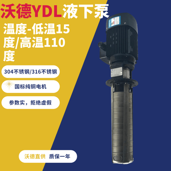 立式液下泵YDL5-180不锈钢机床用泵