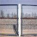30/50框架防护隔离栅武汉铁路护栏网墨绿色浸塑框网3米一套
