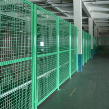 绿色仓库防护围网1.8米乘3米/套50方立柱车间隔离网现货批售