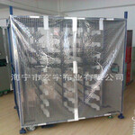 工厂供应透明网格布PVC夹网布透明布隔断帘子布防尘罩
