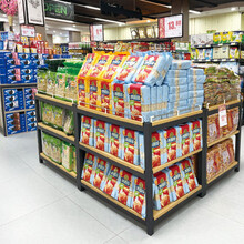 超市三层堆头钢木台牛奶堆头粮油店展示堆