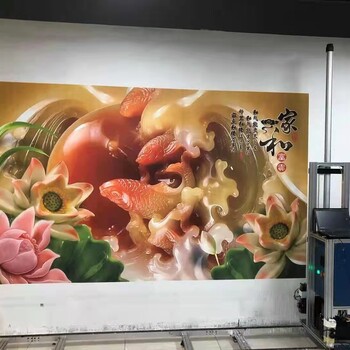 户外墙体彩绘打印机乡村振兴墙绘智能工业级绘画3D5D墙面喷绘画机
