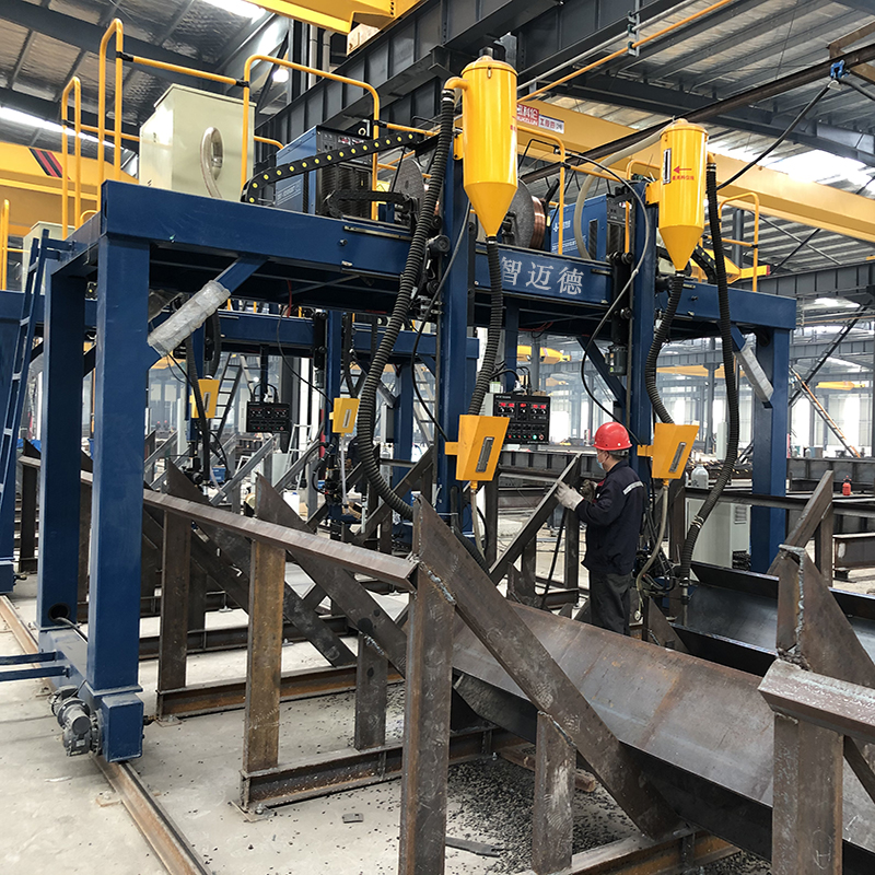 智迈德h型钢组立机传统钢机构加工生产线