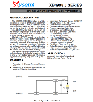 赛芯XB4908超小型ESN4封装,可PIP,XB7608AJL/7608AJ