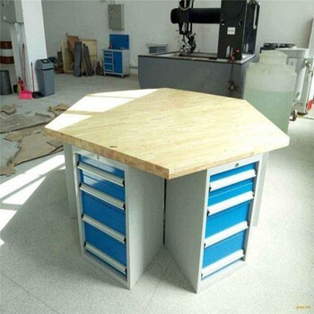 天津教學(xué)工作臺(tái)，實(shí)木面工作臺(tái)，帶掛板工作臺(tái)廠家