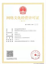 河南网络文化经营许可证