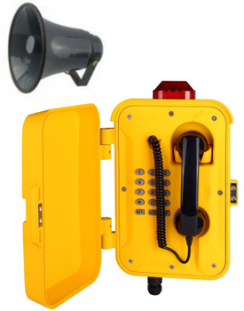 综合管廊紧急广播系统管廊IP扩音广播电话机抗噪扩音电话机
