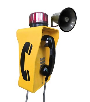 工业声光一体式扩音广播电话机广播对讲话站防水防尘电话机