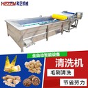全自動(dòng)毛豆銀耳氣泡清洗機(jī)商用全自動(dòng)果蔬氣泡清洗機(jī)風(fēng)干流水線
