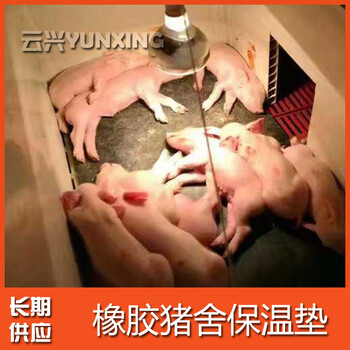 青岛云兴猪场电热板垫橡胶母猪垫小猪保温垫橡胶牛棚垫