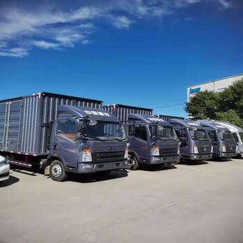 重汽豪沃4.2米箱货车零手付提安排常年固定货源稳定收入