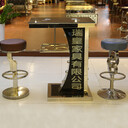 杭州	酒吧不銹鋼吧凳酒吧水吧臺(tái)座椅酒館KTV金屬水吧臺(tái)吧凳