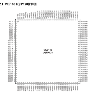 VKS118车载空气净化器静态型扫描LCD液晶驱动IC