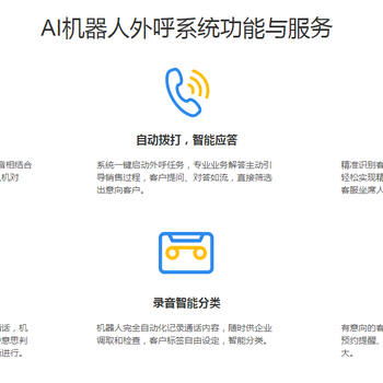 AI人工智能语音电话机器人外呼系统让你工作“硬起来”！