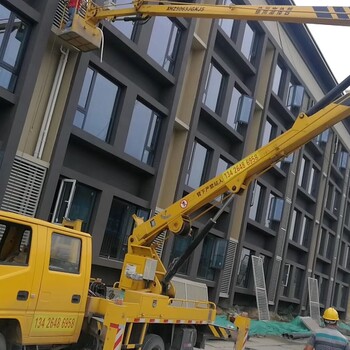 北京豐臺區(qū)出租21米直臂登高車空調(diào)安裝升降車外墻清洗車