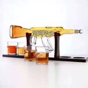 河間華企工藝造型醒酒器高硼硅玻璃泡酒瓶500ml