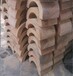 新疆克拉玛依市风管垫木油浸枕木沥青漆垫木红松木方隔振垫木
