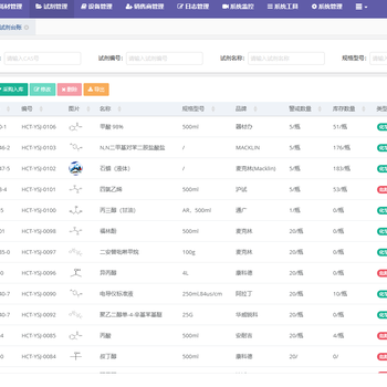 医疗实验室试剂耗材管理系统V2.0