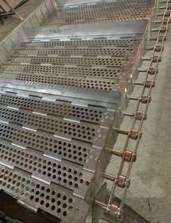 厂家生产不锈钢链板输送机冲孔链板清洗链板图片6