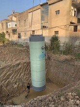 鹿泉别墅区地埋不锈钢一体化雨水泵站全自动免清洗