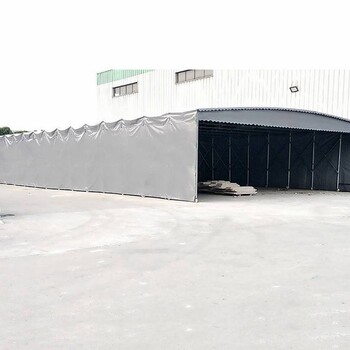 山东青岛定制雨篷遮阳篷停车篷推拉雨棚大型仓库雨棚厂家