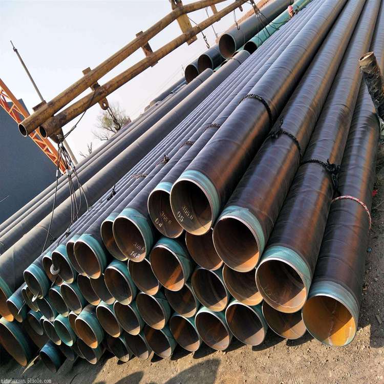 永州市钢套钢蒸汽钢管保温环氧煤沥1布2油防腐螺旋钢管工厂对接无中间环节