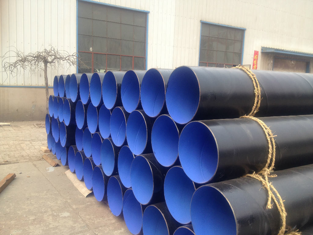 南通市加强级环氧煤沥青防腐螺旋钢管钢塑复合给水钢管实体厂家