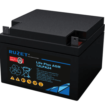 法国RUZET路盛蓄电池12LPA24密封12V24AH应急灯太阳能UPS电源现货