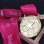 金属奖牌定制合金电镀金银欧冠足球俱乐部足球奖牌定做