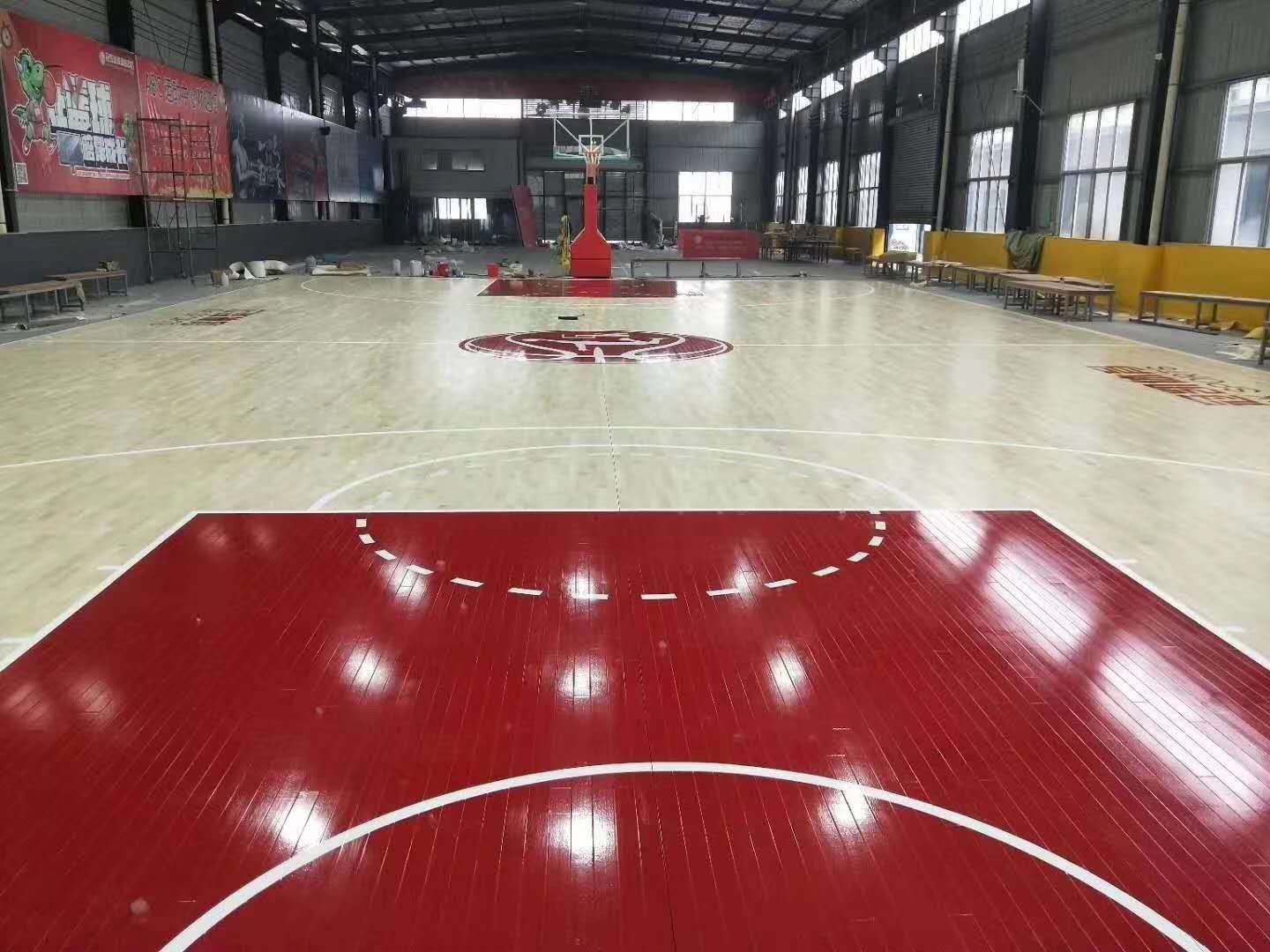 籃球木地板體育場地板羽毛球場地板實木地板廠家