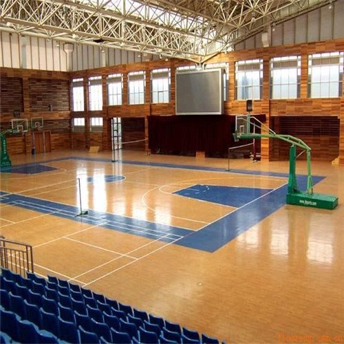 實力廠家體育木地板籃球場木地板羽毛球場地板運動木地板