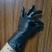 黑色钻石纹手套汽车维修园林园艺环卫清洁油墨印刷