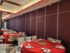 四川酒店宴会厅活动屏风隔断墙折叠轨道屏风可推拉旋转伸缩移动墙