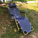 兵耀DJ-T060灰色躺椅床（铁管178CM）折叠躺椅休闲椅