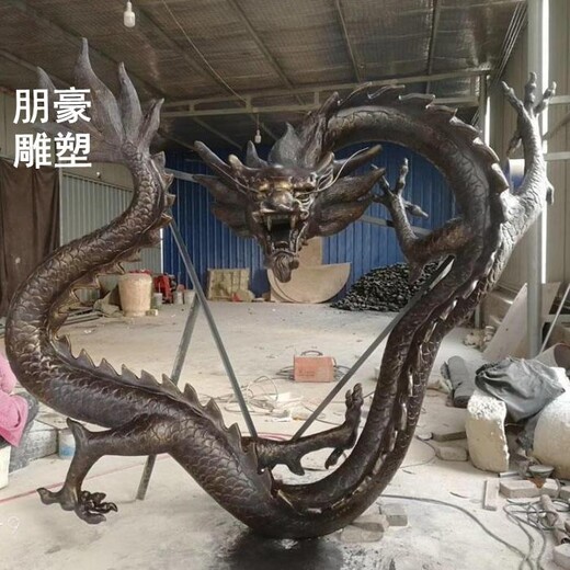 龍頭雕塑廠家-半身造型設計-半身龍頭雕塑廠家
