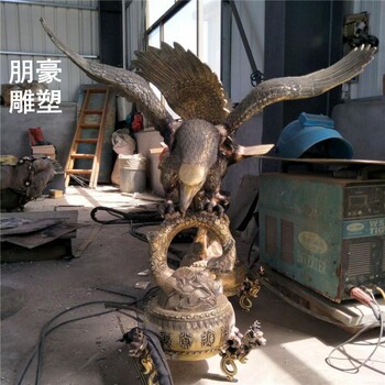 批發(fā)歐式景觀老鷹銅雕制造-商場素材制作-室外老鷹銅雕塑