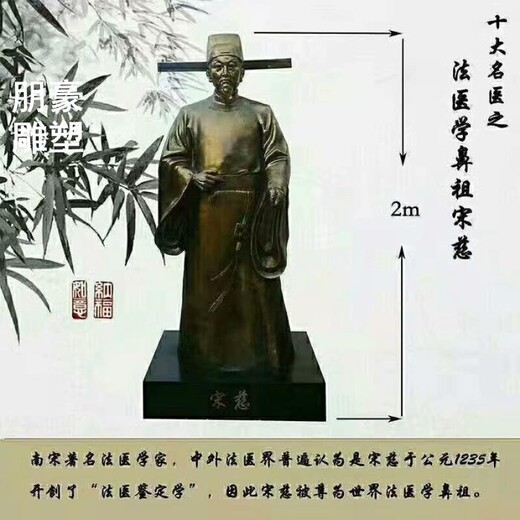 大型古代人物雕塑廠家-供需歷史人物雕塑-抽象銅雕人物