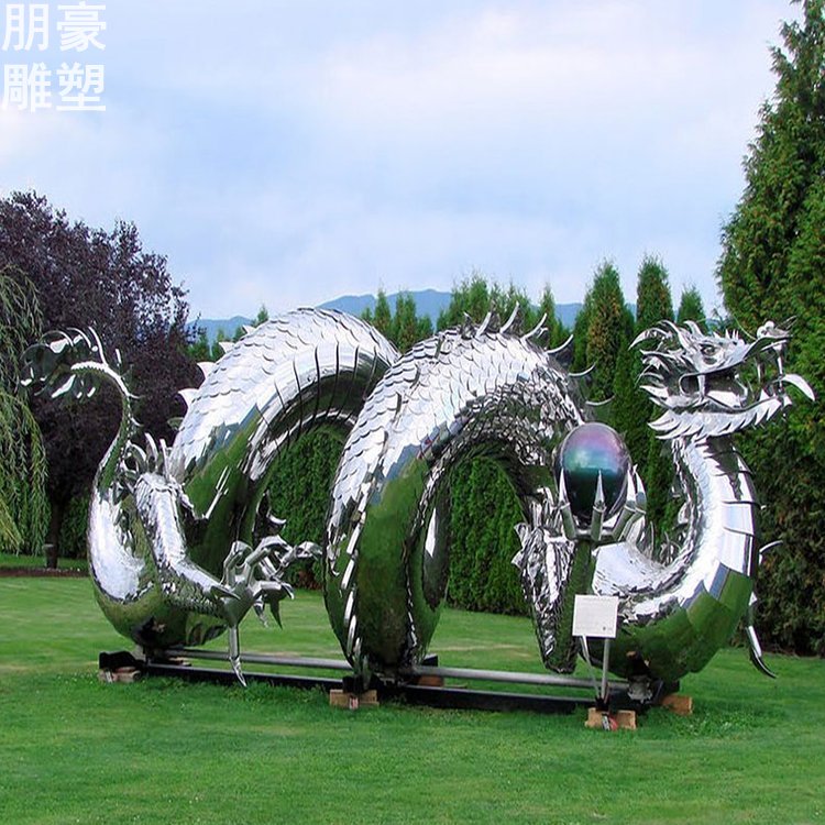 龙头雕塑生产商-建筑神龙雕塑-景观双龙雕塑