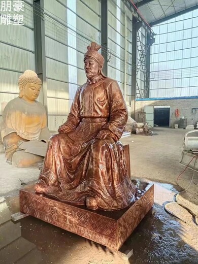 皇帝雕塑承接厂-景观帝王雕塑-锻钢帝王雕像