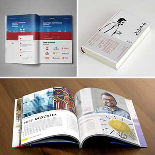 印刷书刊画册、企业宣传册、内刊、彩页、三折页图片2