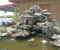 廣州白云庭院魚池假山制作