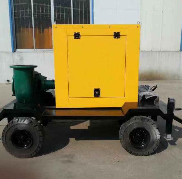 安徽六安移动式柴油泵大型抽水机离心式防汛泵
