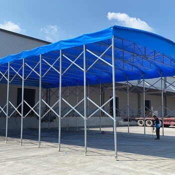 咸阳雨棚厂家定制移动停车篷活动伸缩帐篷移动推拉雨棚活动雨棚