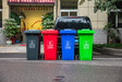 重慶分類垃圾桶240L加厚款垃圾分類收集掛車