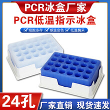 24孔PCR低温指示冰盒变色冻存盒
