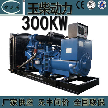 工厂生产广西玉柴300kw柴油发电机组应急电源YC6MJ500-D30