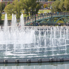 园林喷泉景观叠泉音乐跑泉众策山水浮动喷泉