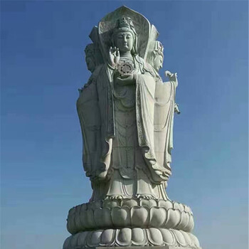 三面觀音惠安石雕廠家觀音佛像海亨石業(yè)