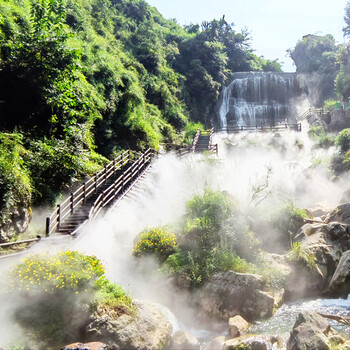 安顺景观喷雾-高压喷雾造景设备-园林景观-人造雾